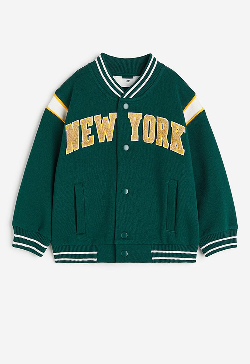H&M - Oversized baseball jacket - green