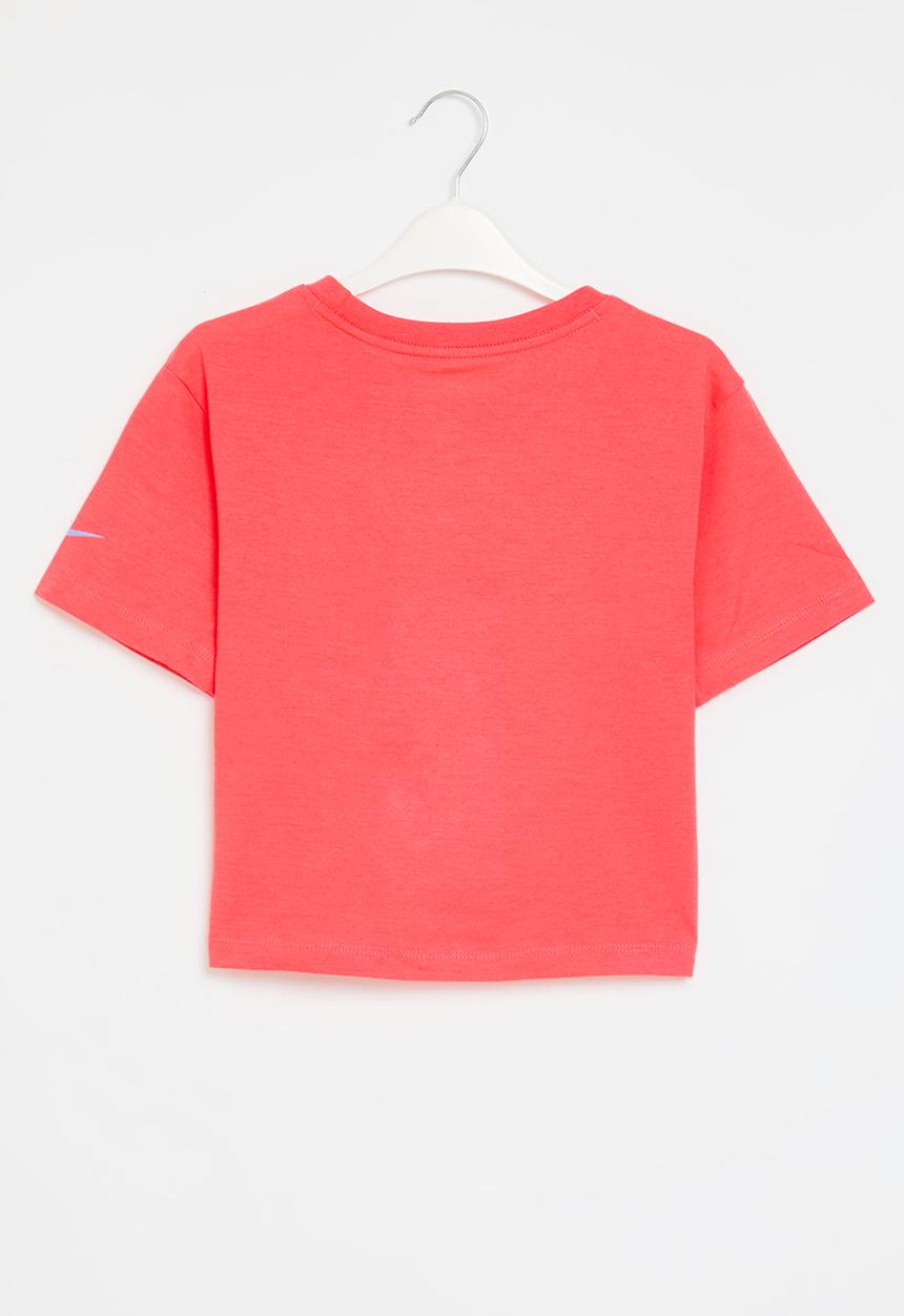 Nike - Nike swoosh varsity outline tee - ember glow