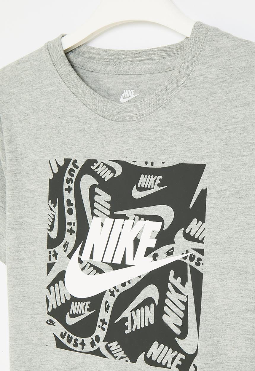 Nike - Nike brandmark square basic tee - dk grey heather