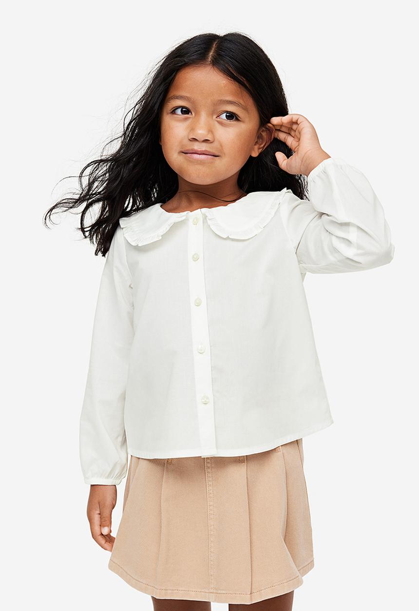 H&M - Collared blouse - white
