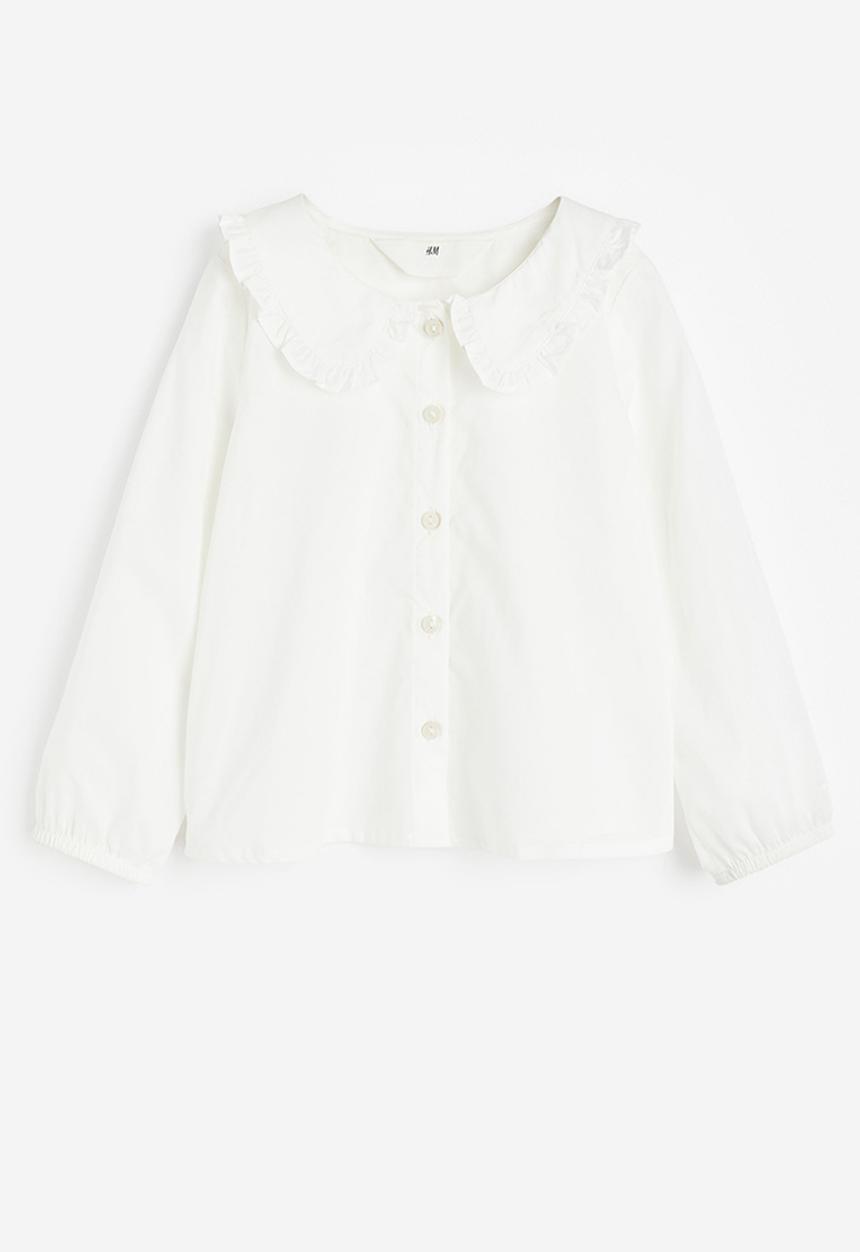 H&M - Collared blouse - white