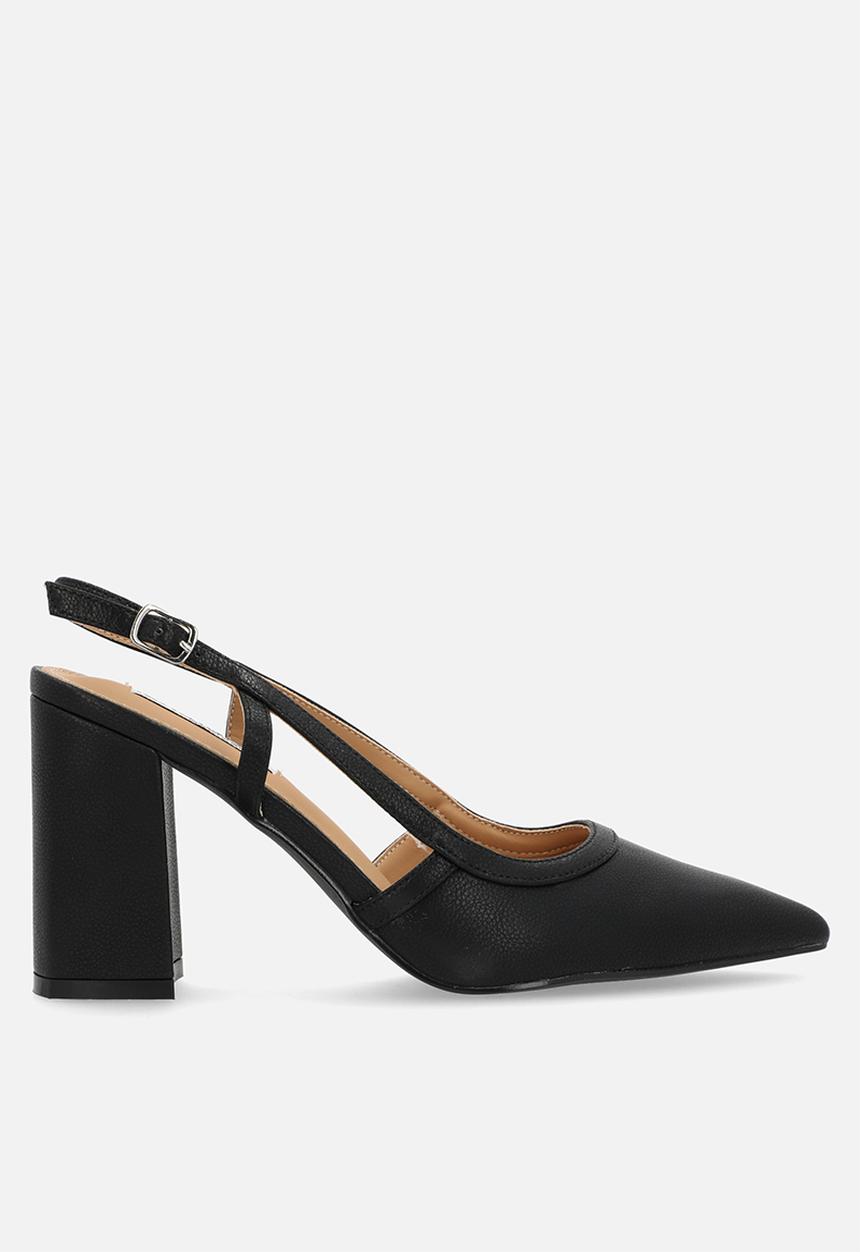 Madison® - Paula slingback block heel - black