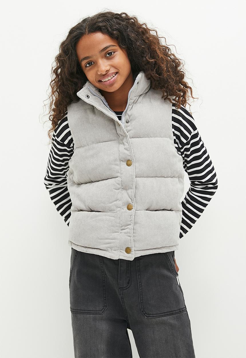 Pop Candy - Cord gilet - grey