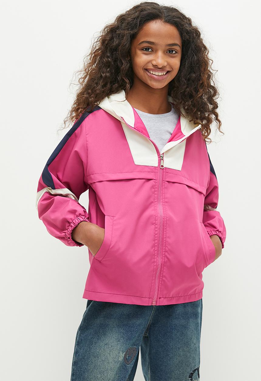 Pop Candy - Colour block windbreaker - pink 