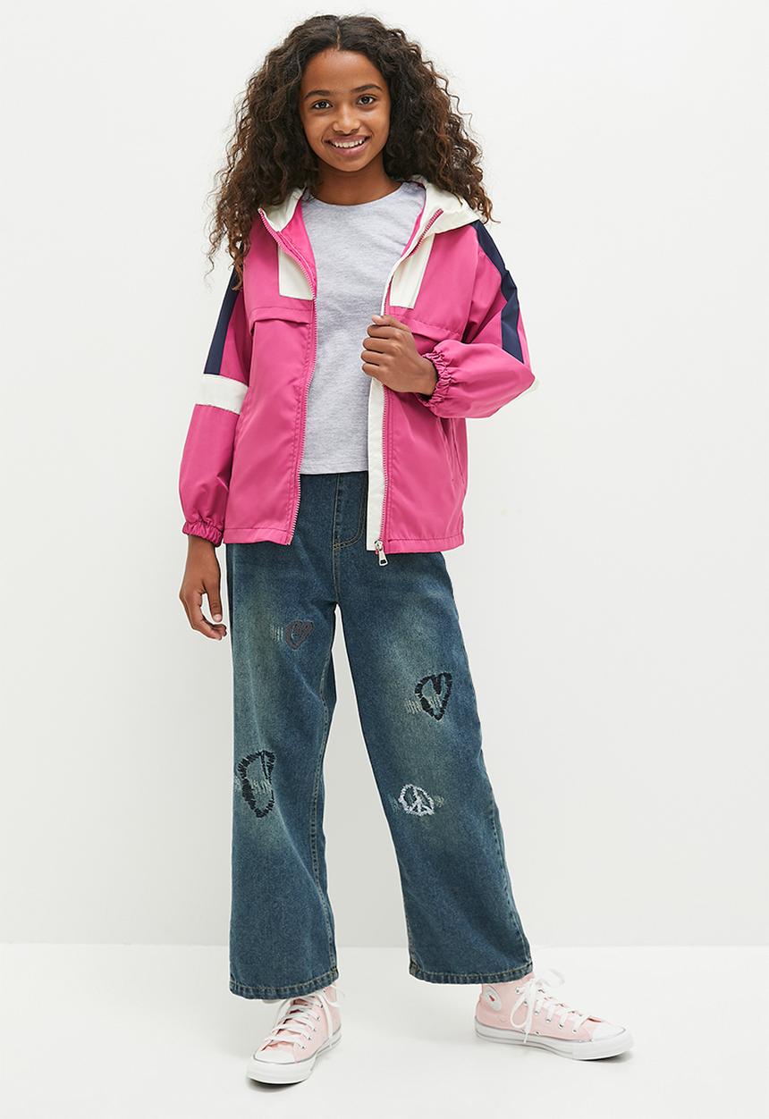 Pop Candy - Colour block windbreaker - pink 