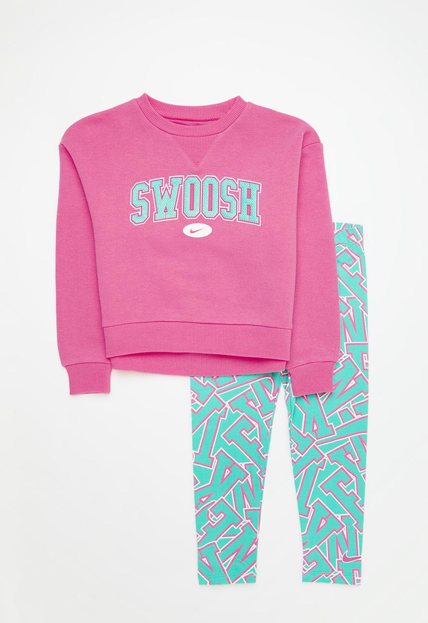 Nike - Nike join the club crewneck and leggings set - clear jade 