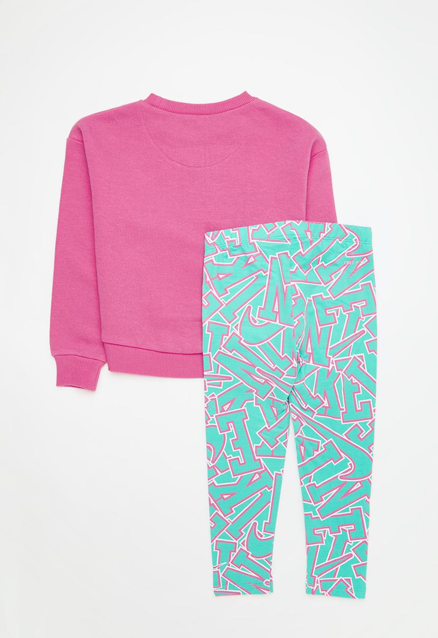 Nike - Nike join the club crewneck and leggings set - clear jade 
