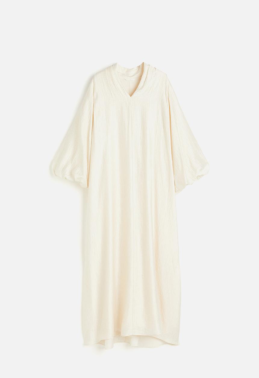 H&M - Crêpe maxi dress - light beige