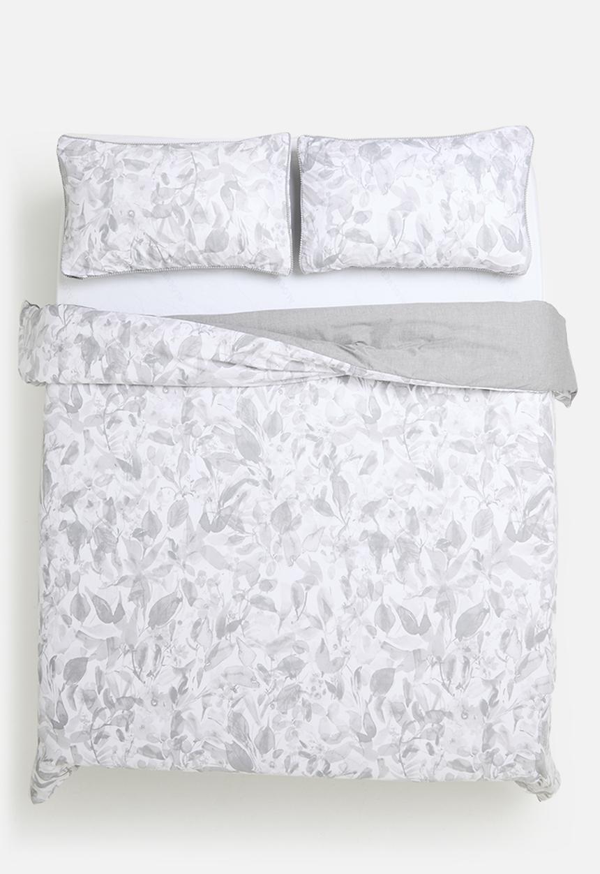 Horrockses - Floral Mist Duvet Cover - grey