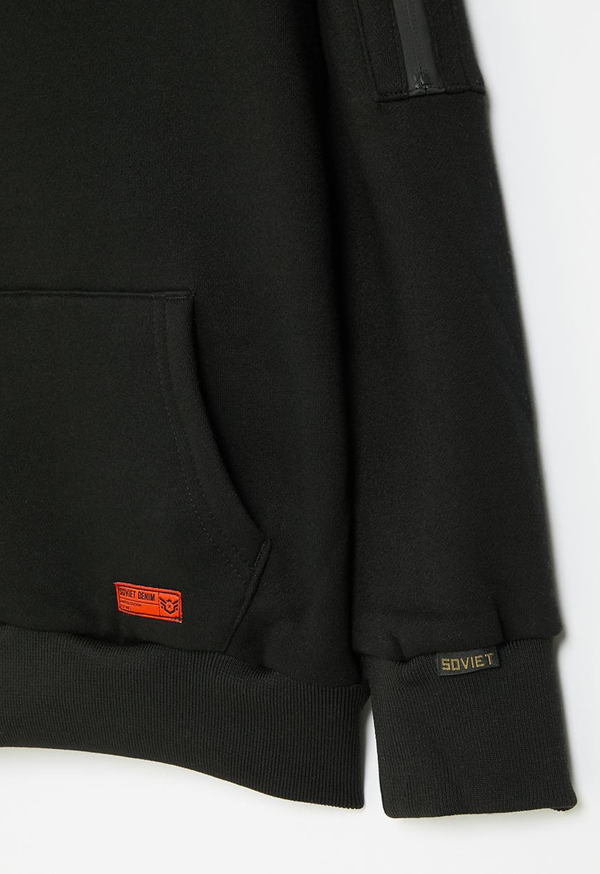 SOVIET - Boys pull over hoody - black