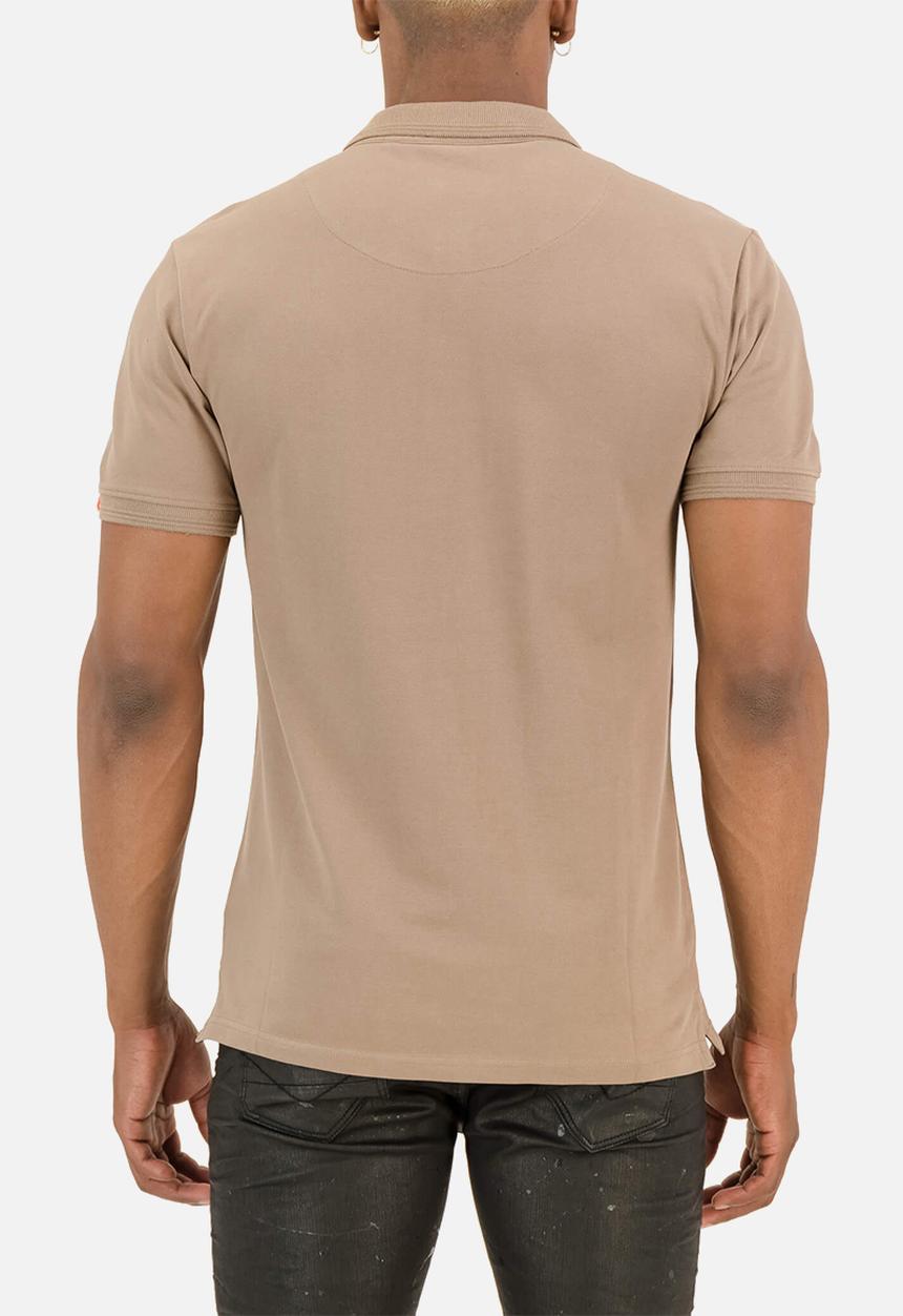 S.P.C.C - Diallo signature slimline fit polos - sandstone