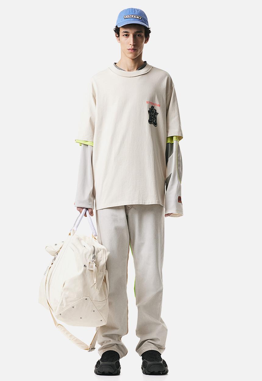 H&M - Printed T-shirt - light beige