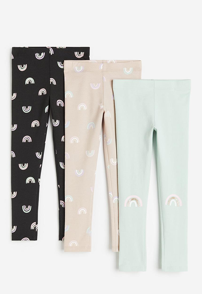 H&M - 3-pack leggings - multi 