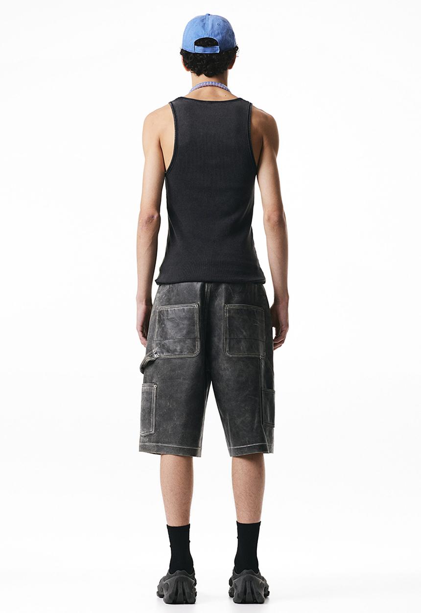 H&M - Ribbed vest top - black
