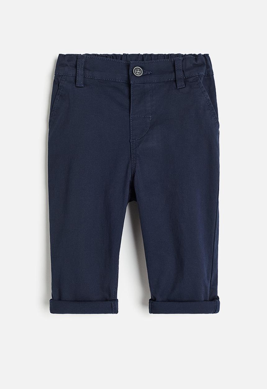 H&M - Cotton chinos - blue