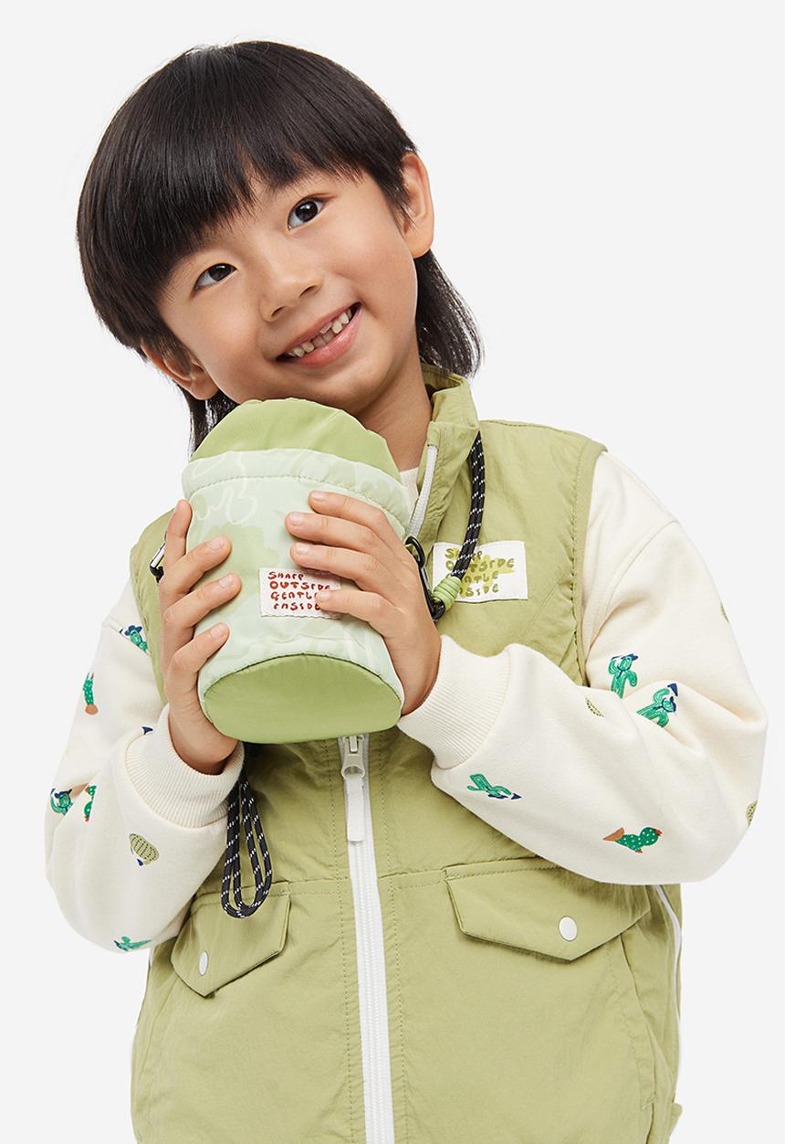 H&M - Printed bucket bag - green