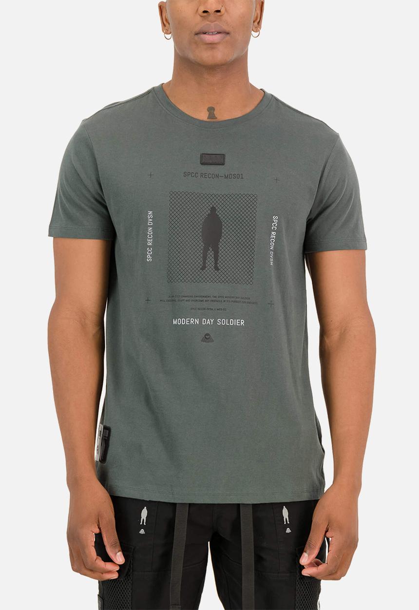 S.P.C.C - Recon Nocturne Fashion Regular Fit Tees - Dark Olive