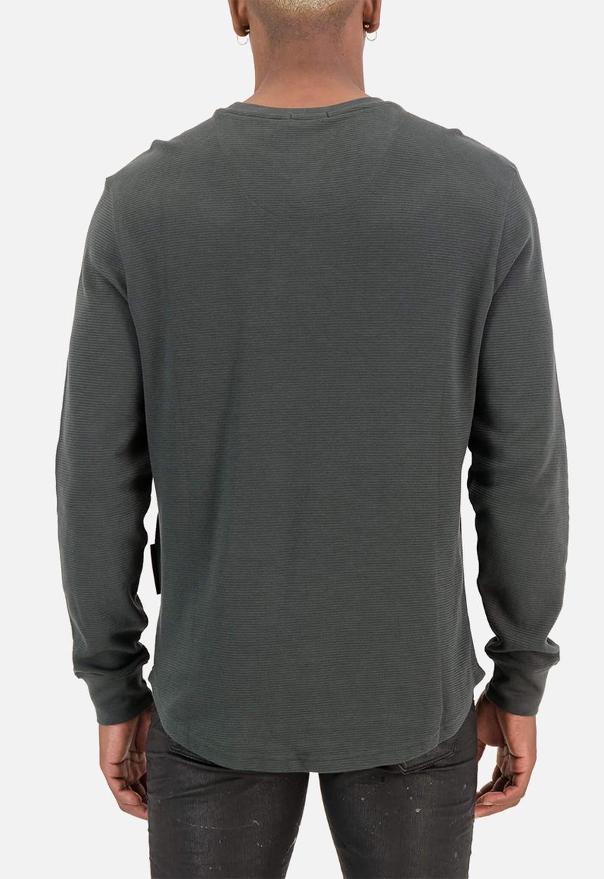 S.P.C.C - Valmont Fashion Regular Fit Long Sleeve Tees - Dark Olive
