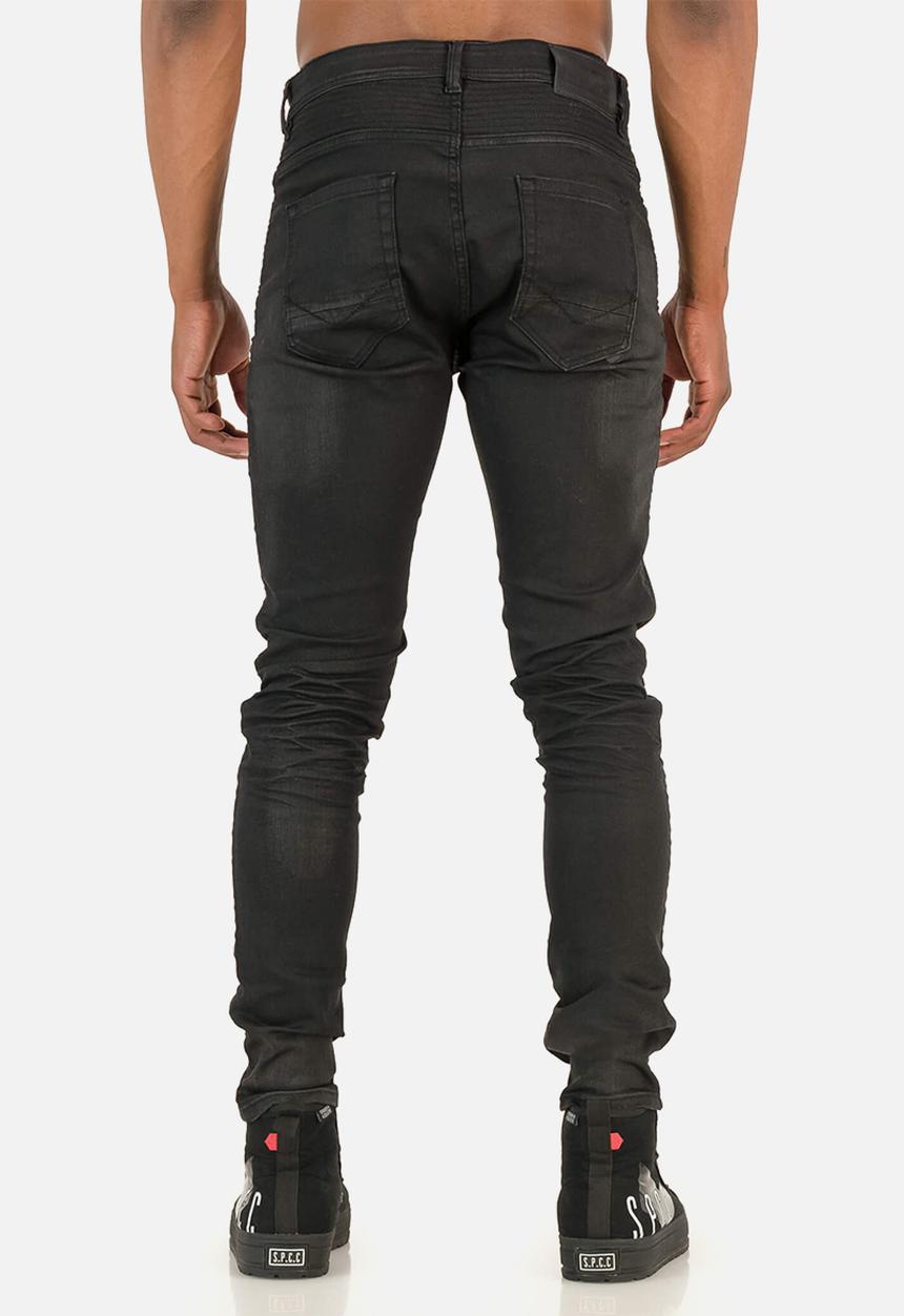 S.P.C.C - Marquez fashion trench fit jeans - black