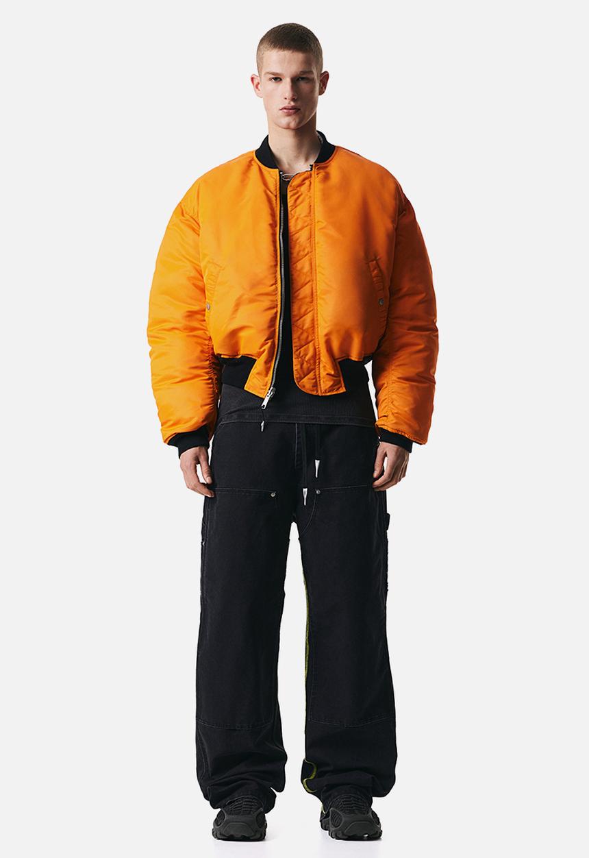 H&M - Canvas worker trousers - black 