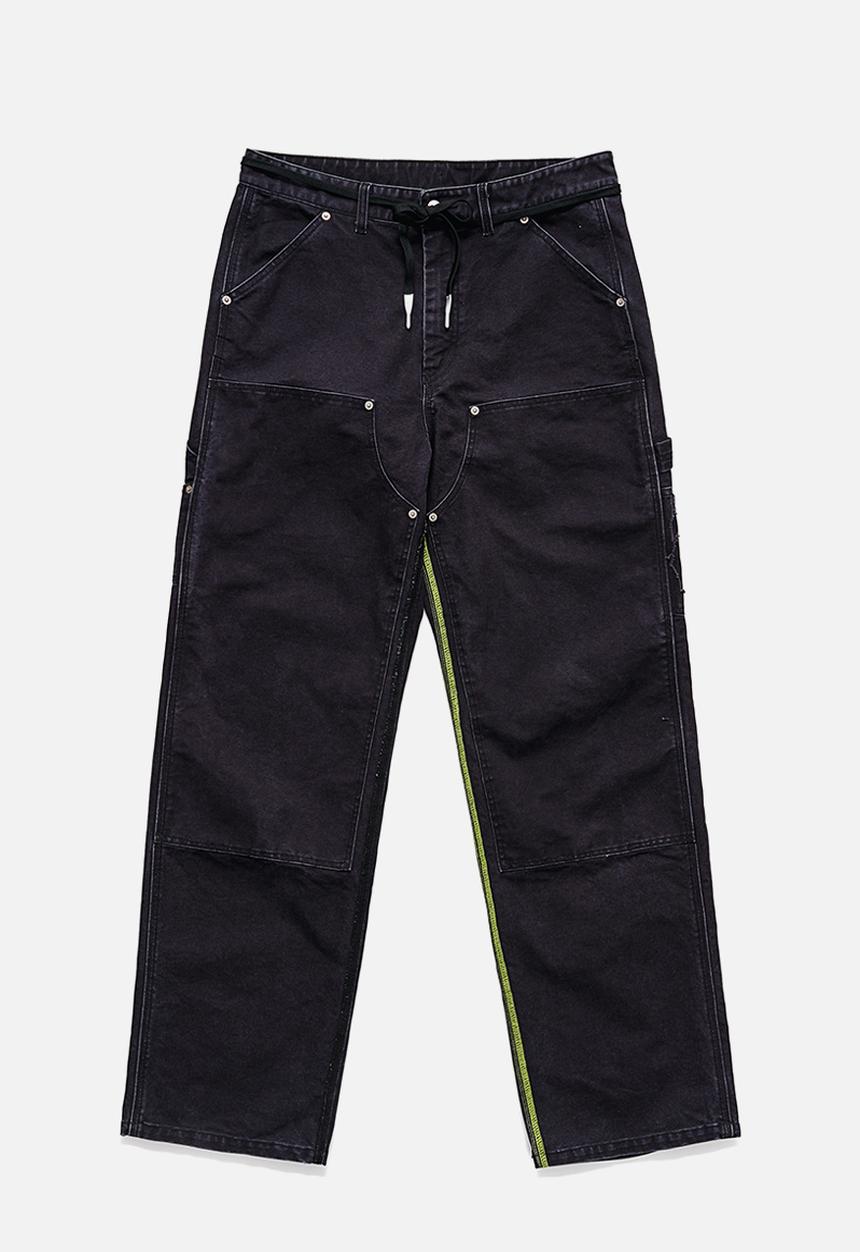 H&M - Canvas worker trousers - black 