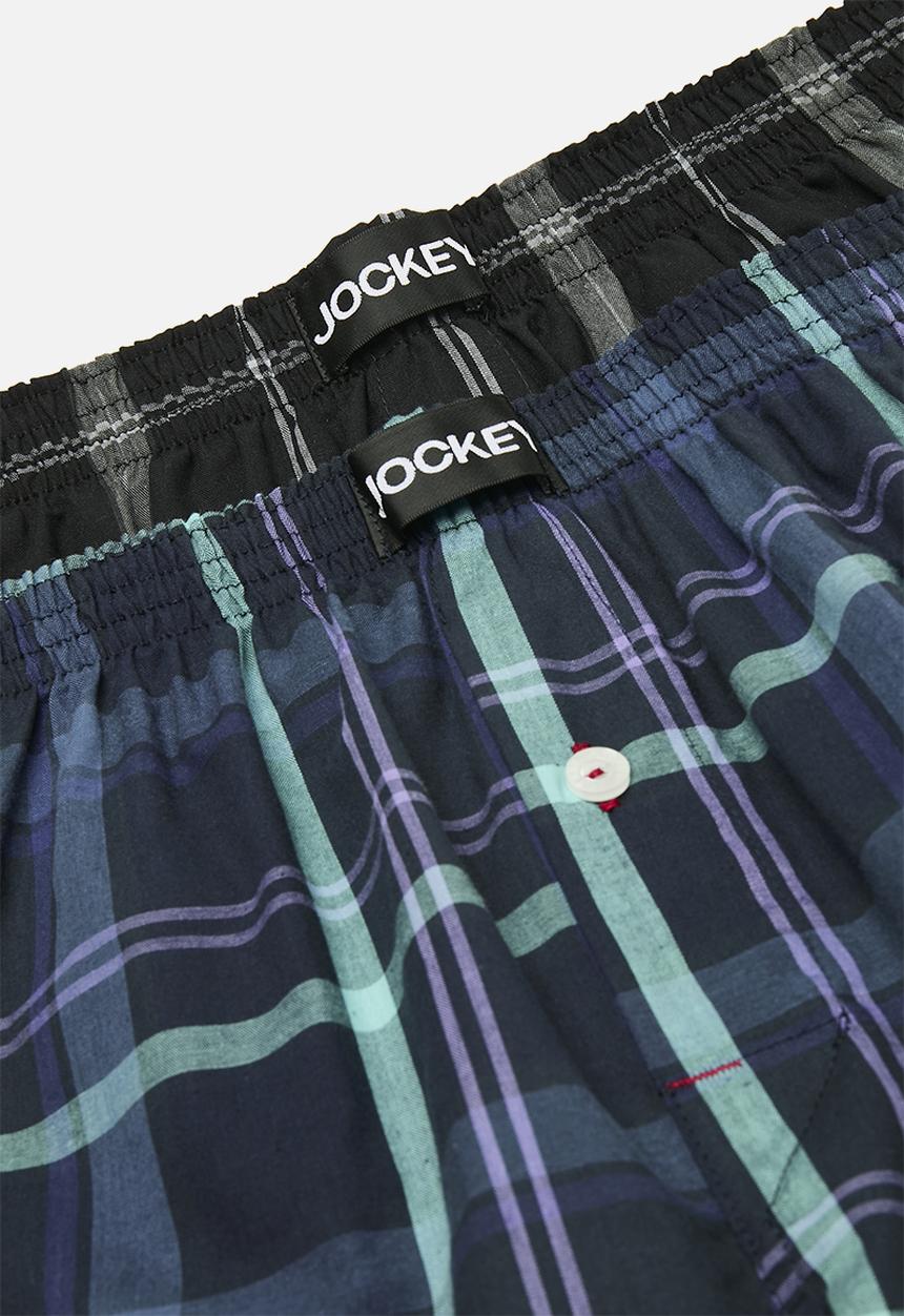 Jockey - 2 Pack woven boxer - lunar eclipse & gallactic collision