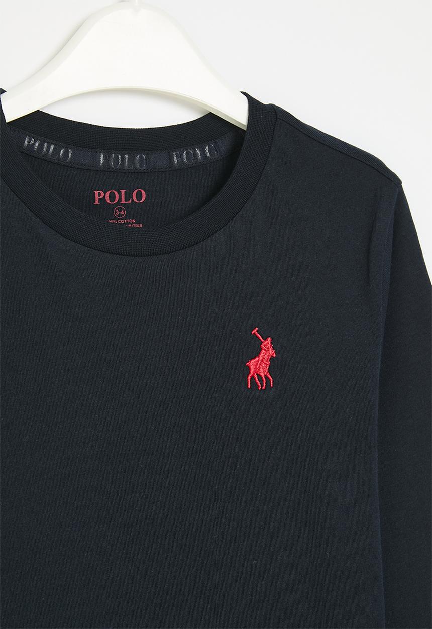 POLO - Boys Ashton long sleeve tee - navy