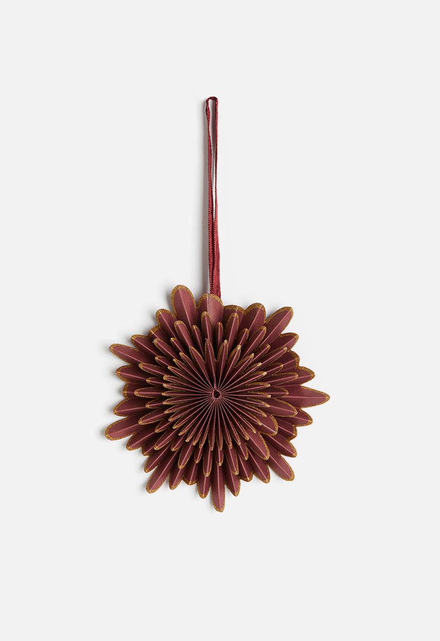 H&M - Paper christmas decoration - dark red