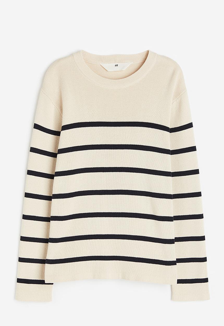H&M - Fine-knit cotton jumper - white