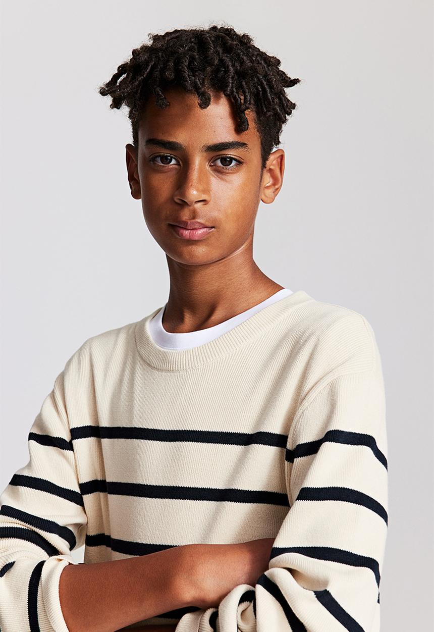 H&M - Fine-knit cotton jumper - white