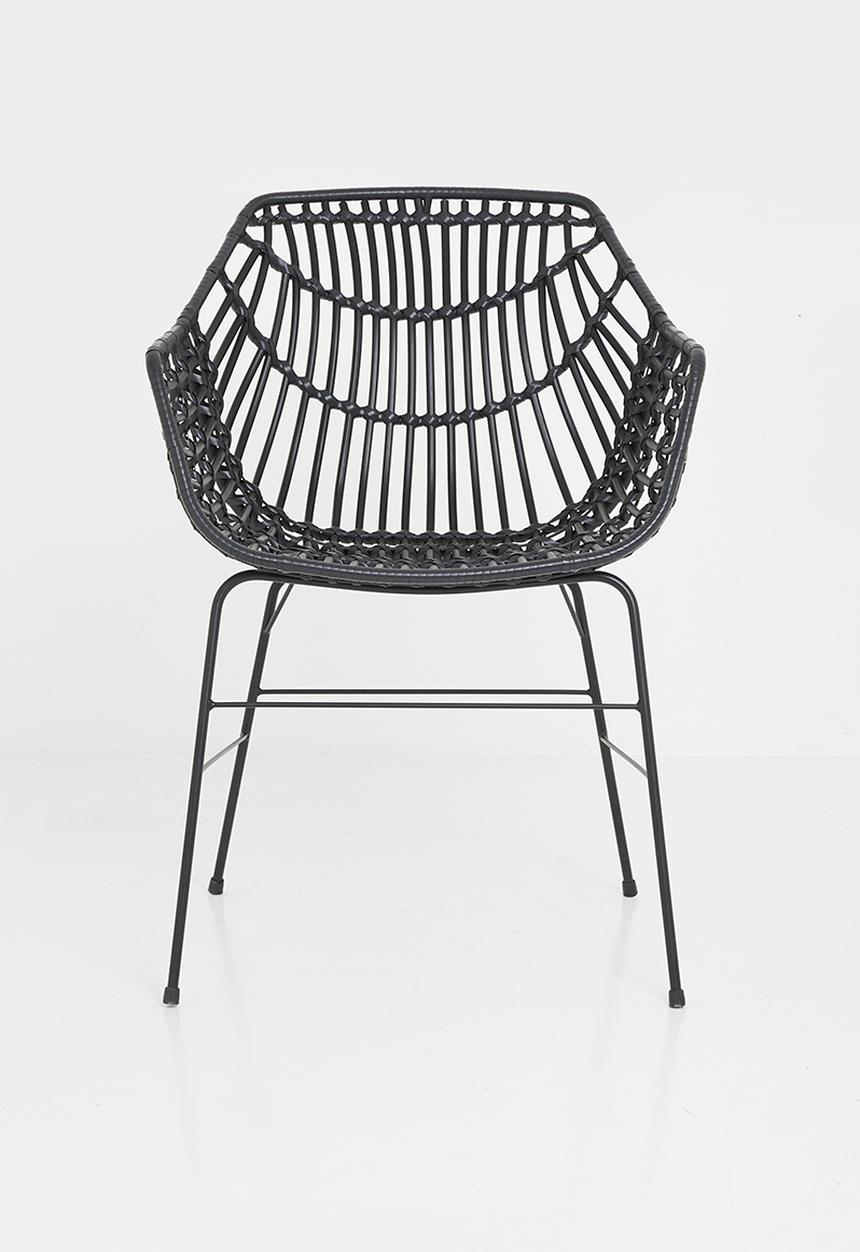 Sixth Floor - Shanara outdoor dining chair - black