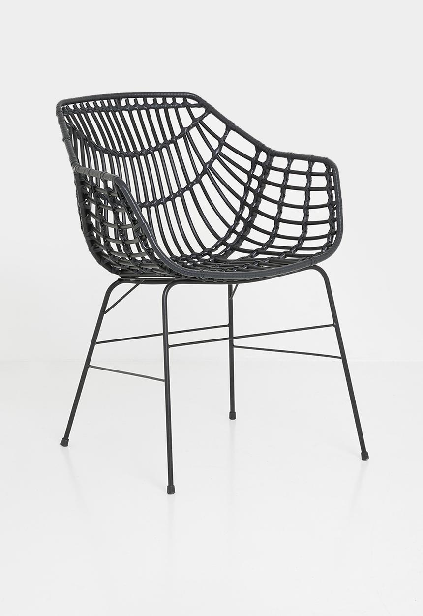 Sixth Floor - Shanara outdoor dining chair - black
