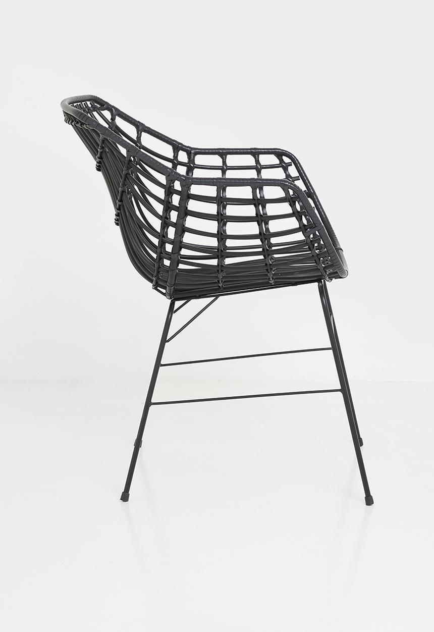 Sixth Floor - Shanara outdoor dining chair - black