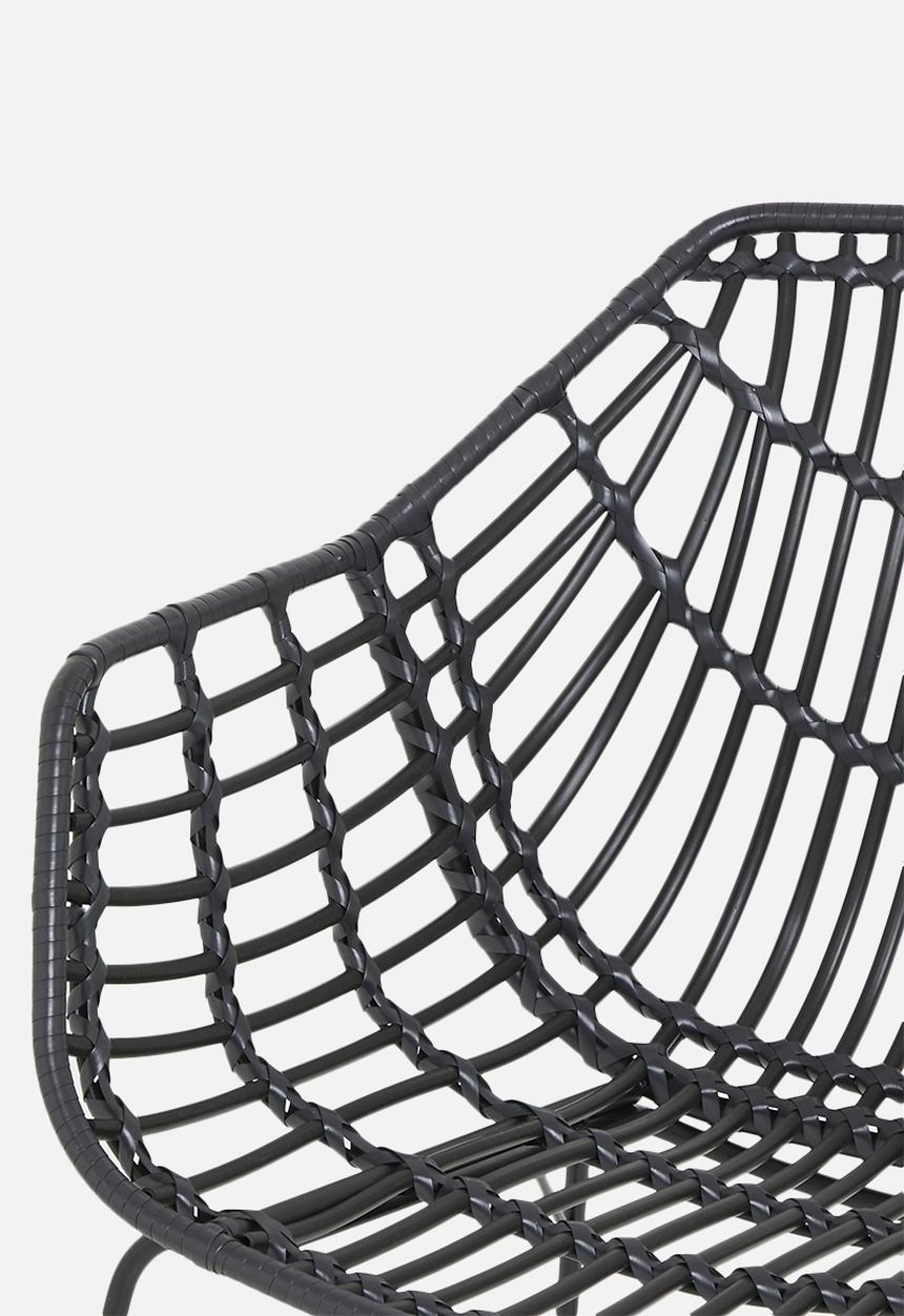 Sixth Floor - Shanara outdoor dining chair - black