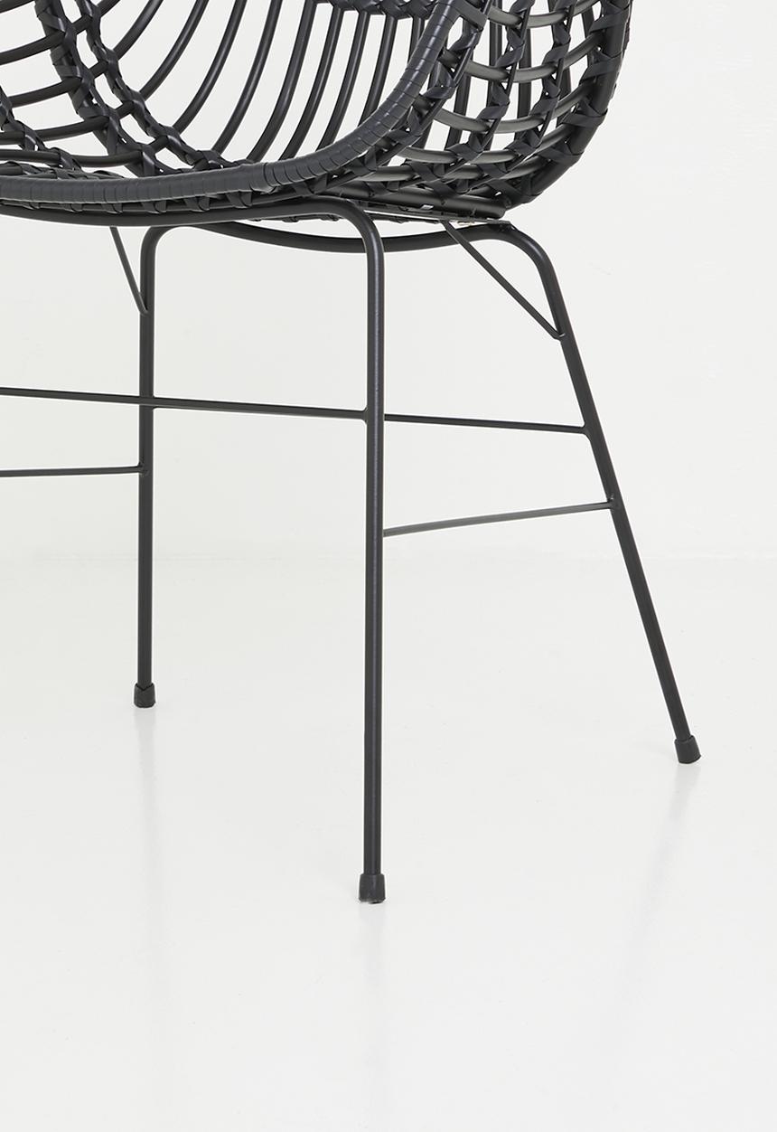 Sixth Floor - Shanara outdoor dining chair - black