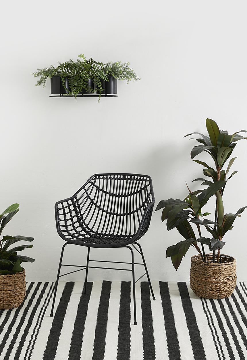 Sixth Floor - Shanara outdoor dining chair - black