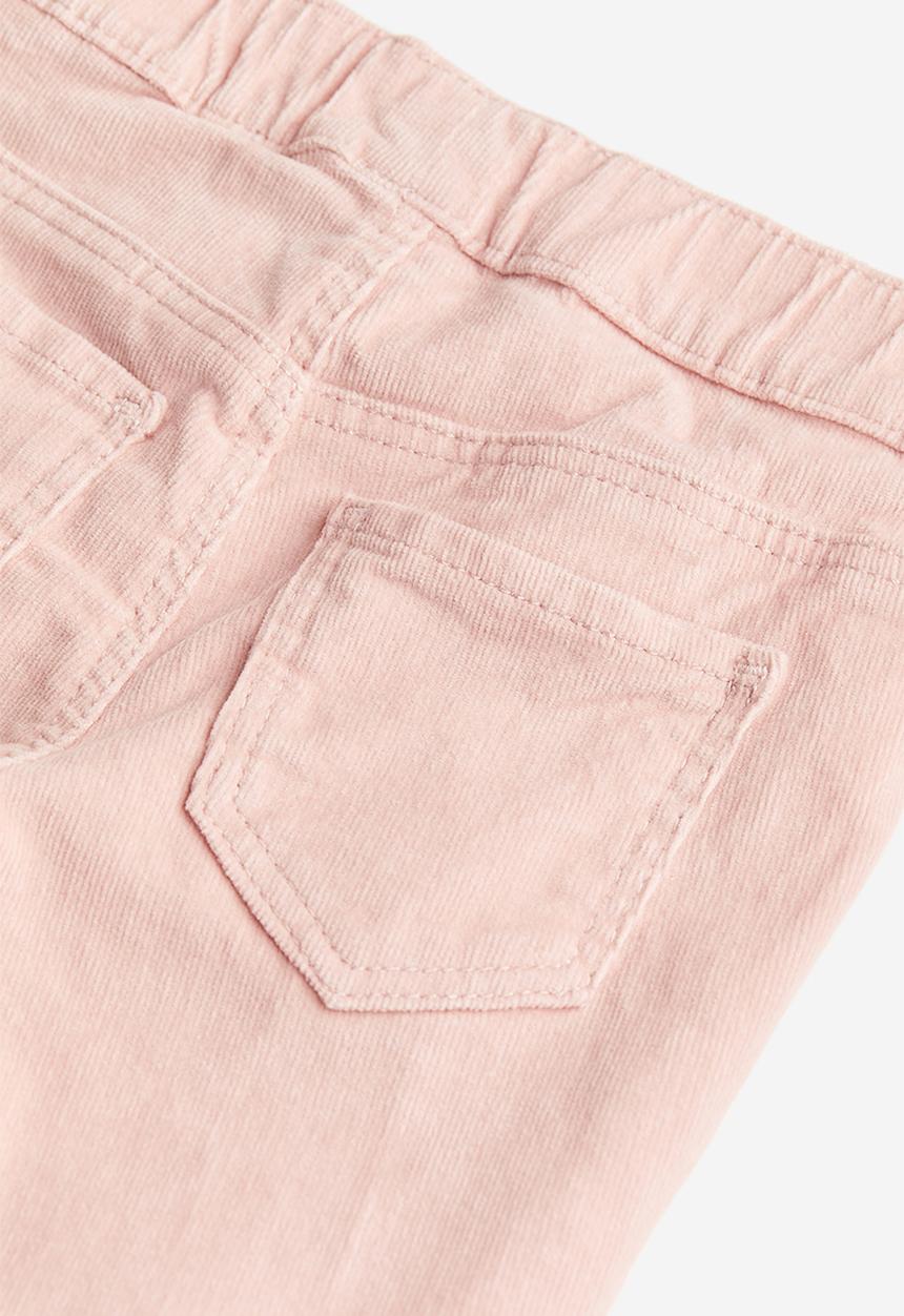 H&M - Corduroy treggings - light pink