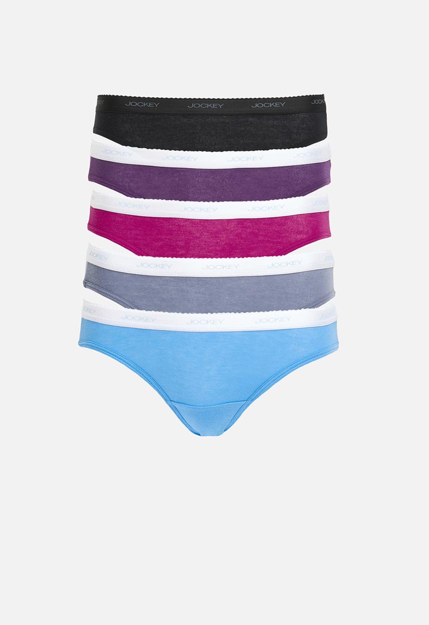 Jockey - 5 pack plain bikini - multi