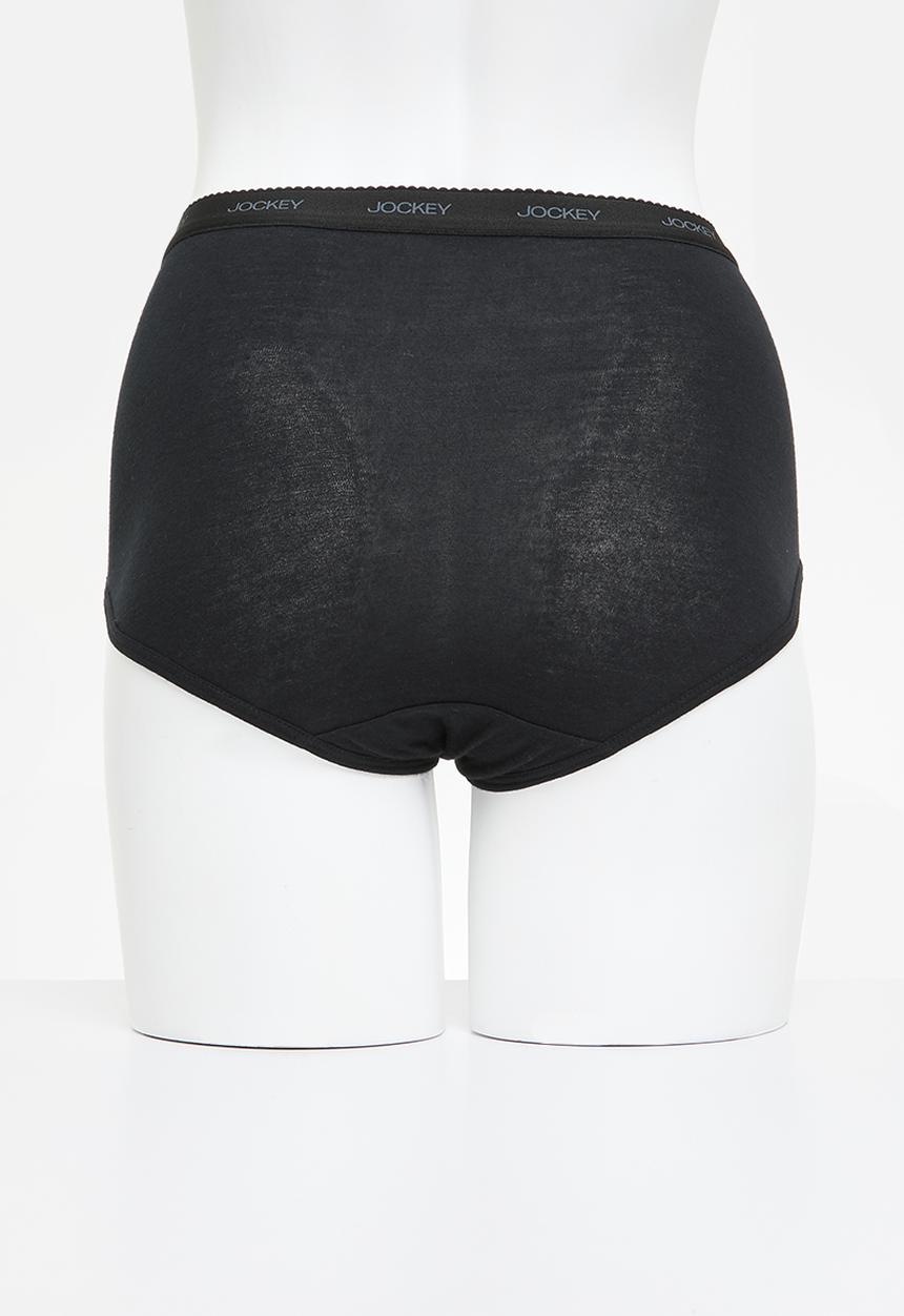 Jockey - 5 pack plain full briefs - multi 