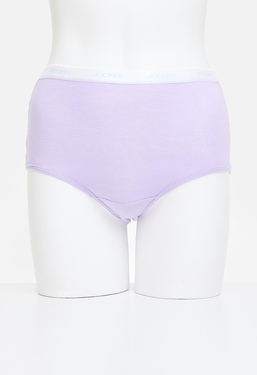 Jockey - 5 pack plain full briefs - multi 