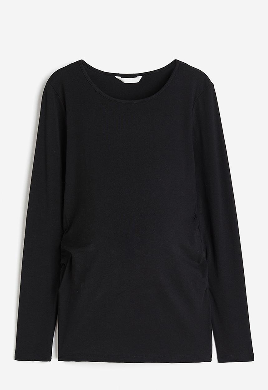 H&M - Mama cotton jersey top - black