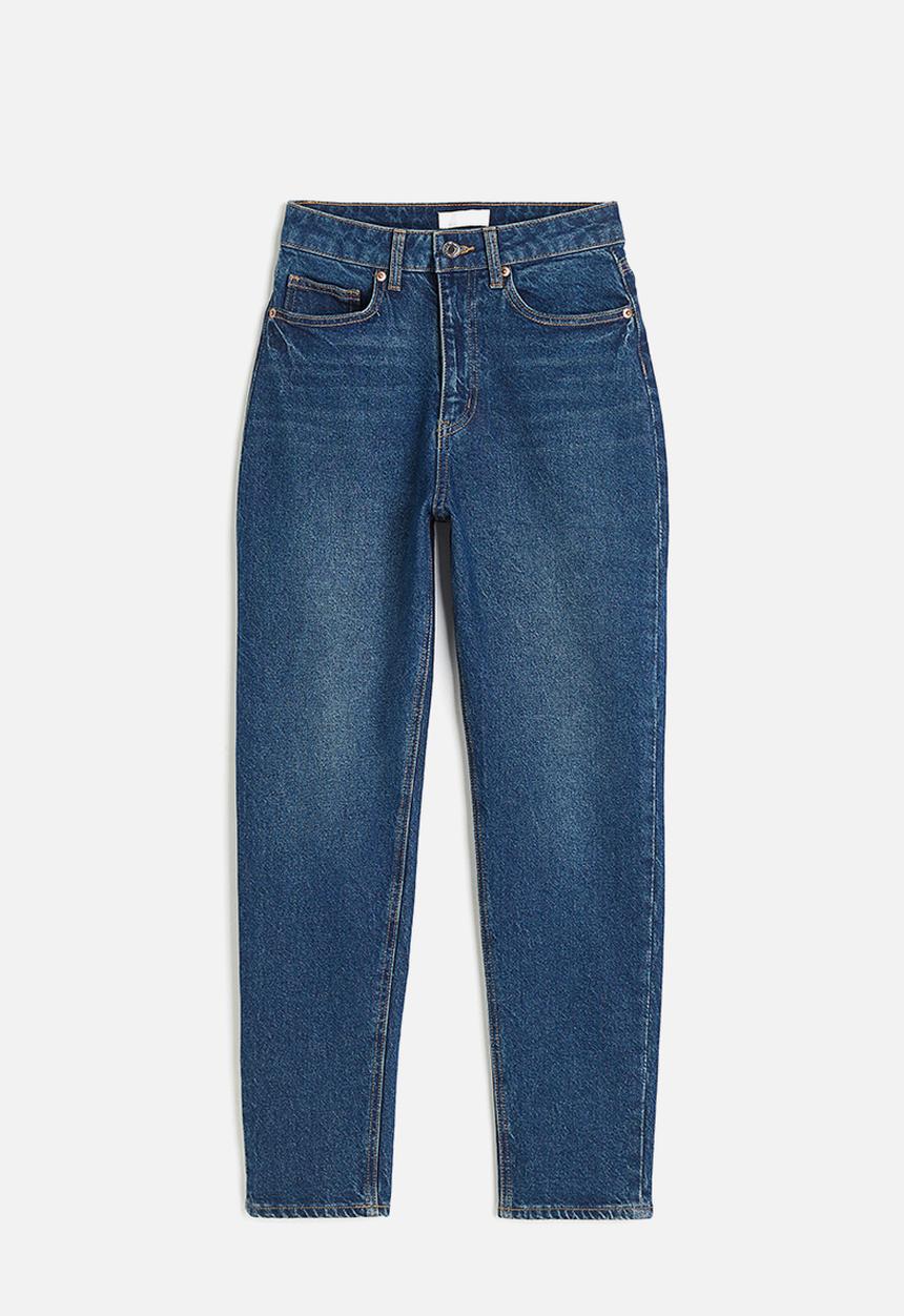 H&M - Slim mom high ankle jeans - dark denim blue