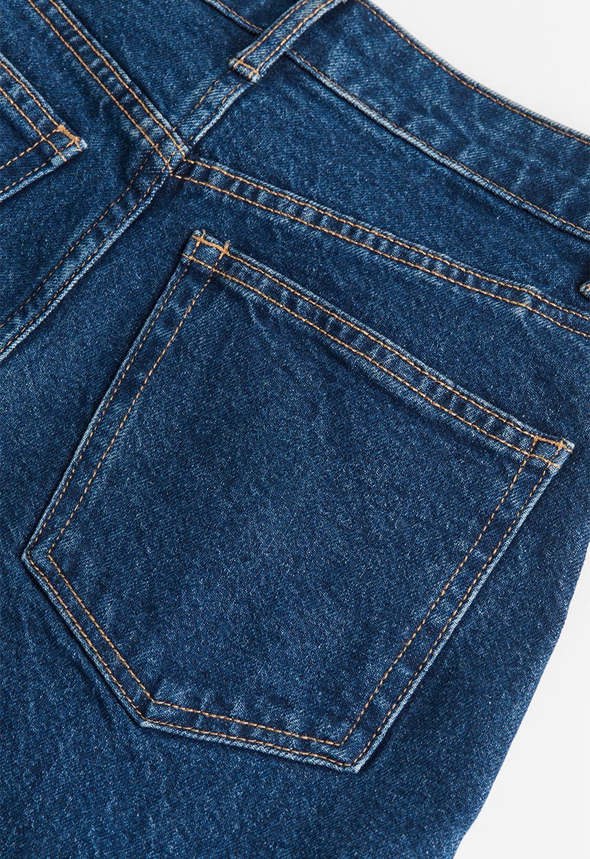 H&M - Slim mom high ankle jeans - dark denim blue