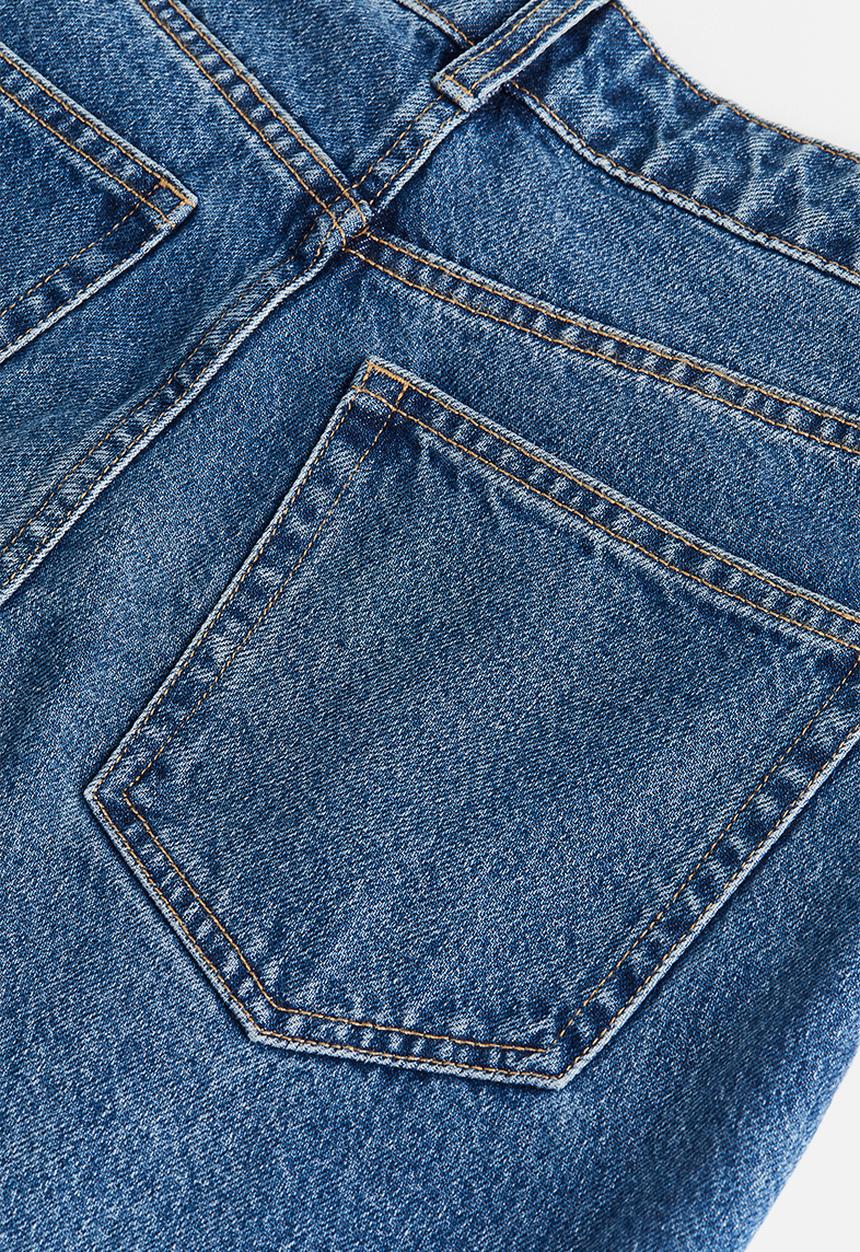 H&M - Straight high jeans - denim blue
