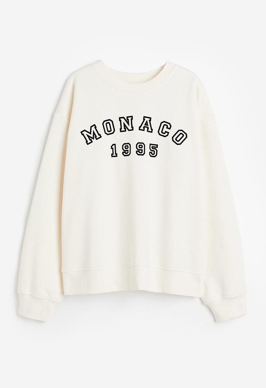 H&M - Printed sweatshirt - white