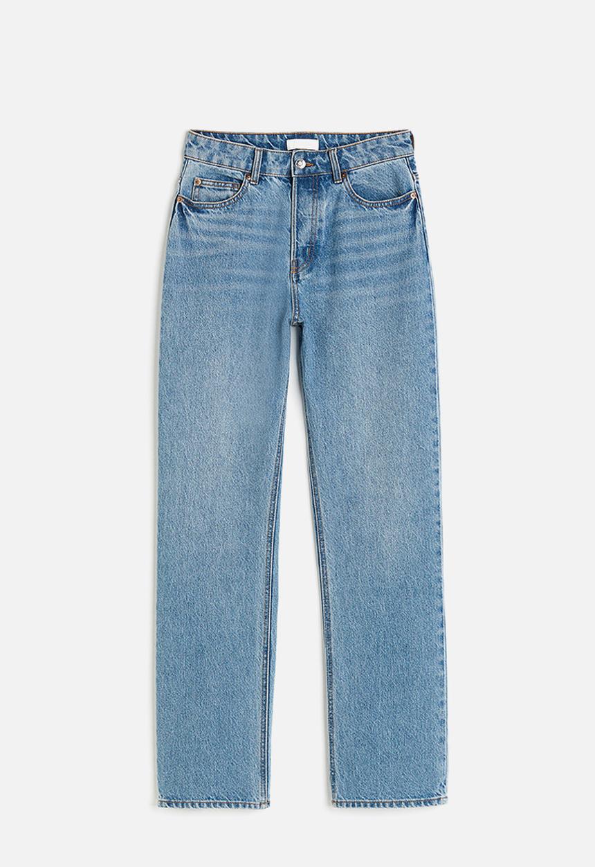 H&M - Straight high jeans - light denim blue