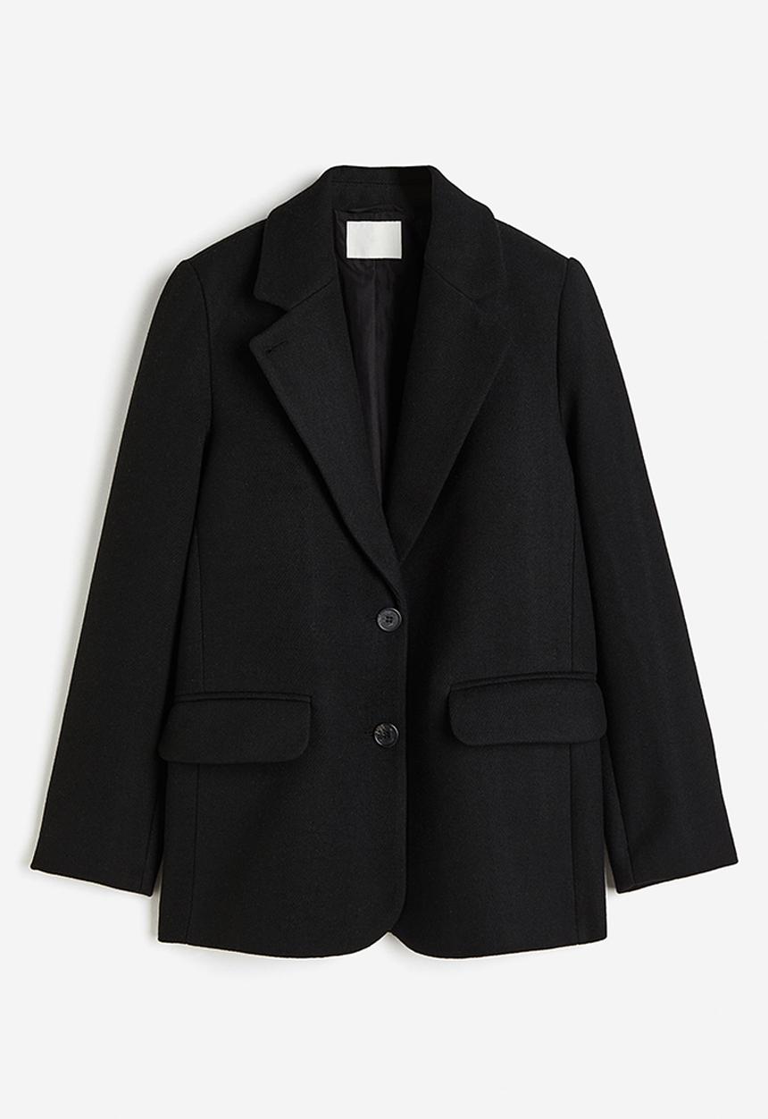 H&M - Single-breasted jacket - black