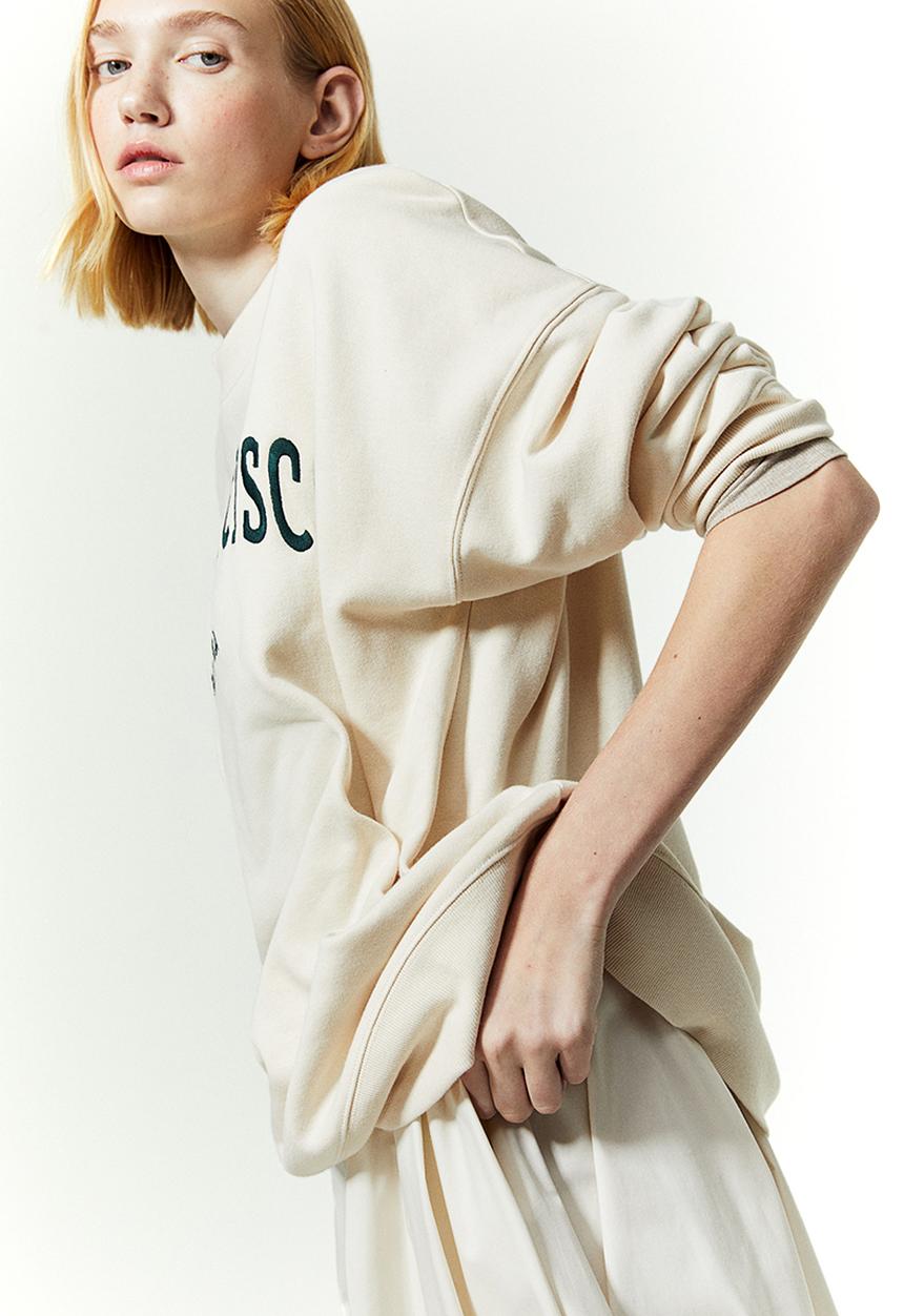 H&M - Printed sweatshirt - cream & san francisco