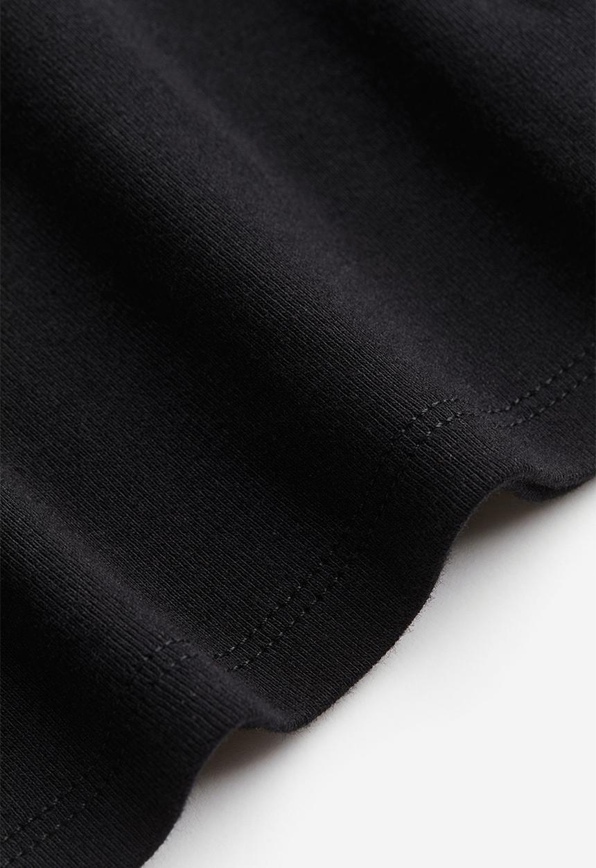 H&M - Long-sleeved jersey top - black