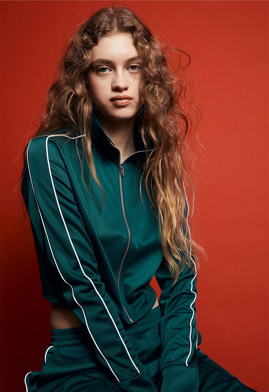 H&M - Track jacket - dark green